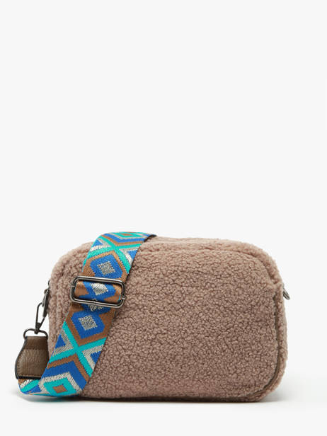 Cross Body Tas Fur Miniprix Beige fur 3929
