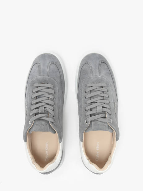 Sneakers Uit Leder Calvin klein jeans Grijs women 24360IW ander zicht 4