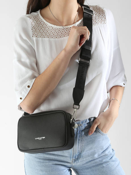 Cross Body Tas Milano Ana Leder Lancaster Zwart milano ana 60 ander zicht 1