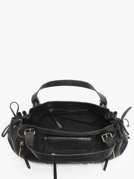 Schoudertas Icone Leder Gerard darel Zwart icone DBS30410 ander zicht 3
