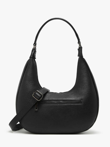 Schoudertas Caviar Leder Milano Zwart caviar CA24121 ander zicht 4