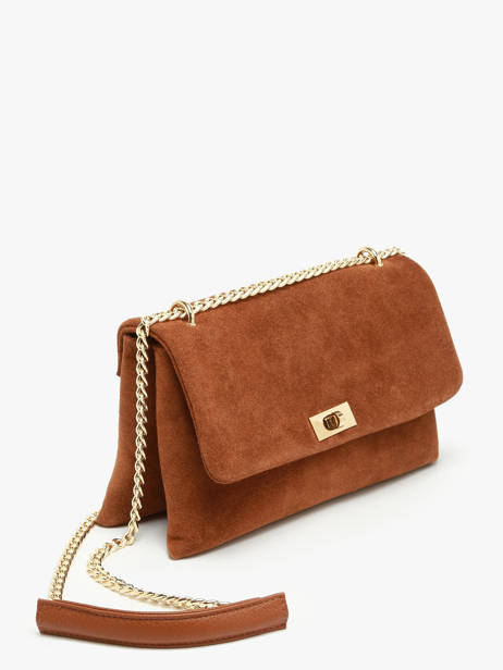 Cross Body Tas Velvet Caviar Leder Milano Bruin velvet caviar VC24115 ander zicht 2