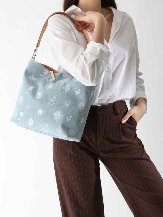 Longchamp Le roseau denim Longchamp Blauw