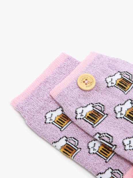 Sokken Cabaia Violet socks DAI ander zicht 1