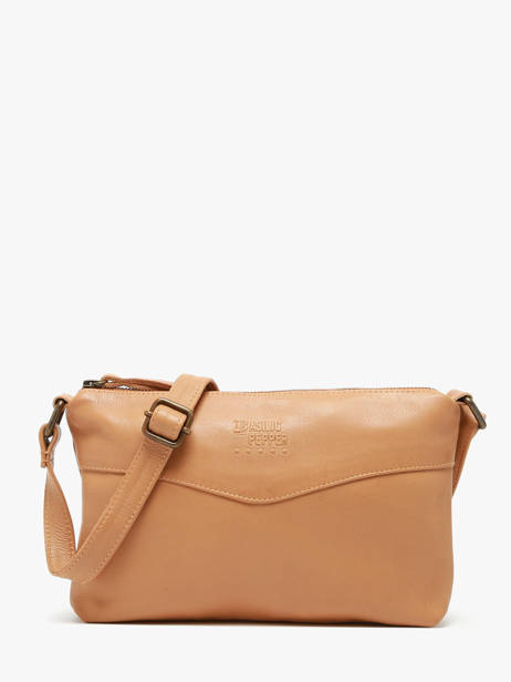 Cross Body Tas Cow Leder Basilic pepper Bruin cow BCOW68