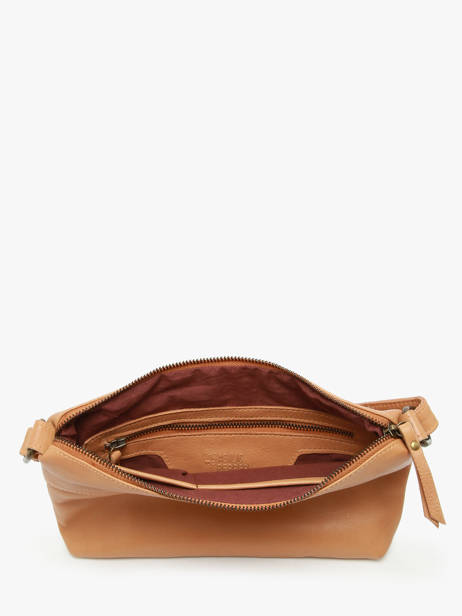 Cross Body Tas Cow Leder Basilic pepper Bruin cow BCOW68 ander zicht 3