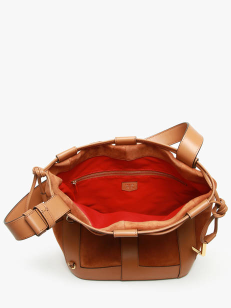 Bucket Bag M Elles Leder Lancel Bruin elles A13360 ander zicht 3