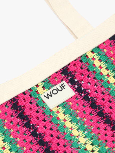 Handtas Crochet Wouf Veelkleurig crochet XLTO2511 ander zicht 2