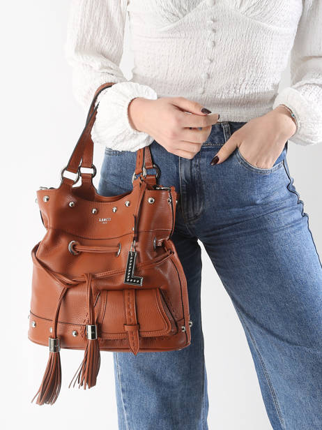 Handtas Premier Flirt Leder Lancel Bruin premier flirt A13381 ander zicht 1