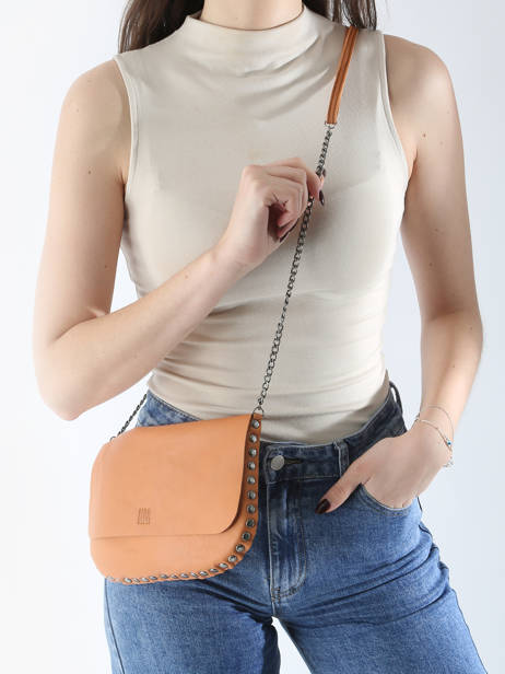 Cross Body Tas Leather Leder Biba Bruin leather ORA1L ander zicht 1