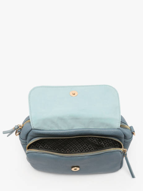 Cross Body Tas Zip Lulu castagnette Blauw zip VICTOIRE ander zicht 4