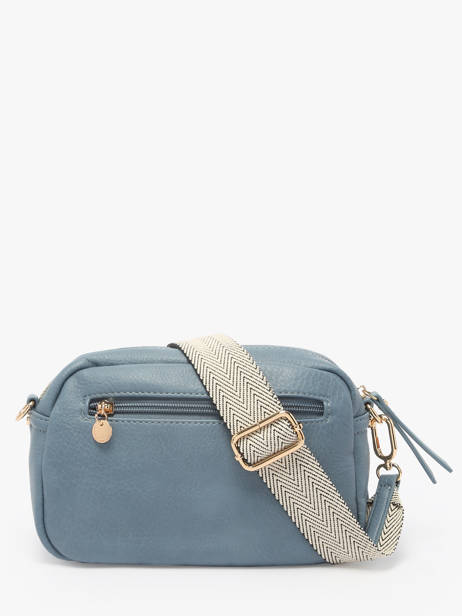 Cross Body Tas Zip Lulu castagnette Blauw zip VICTOIRE ander zicht 5
