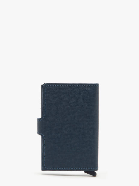 Kaarthouder Leder Secrid Blauw crisple K201TC ander zicht 2