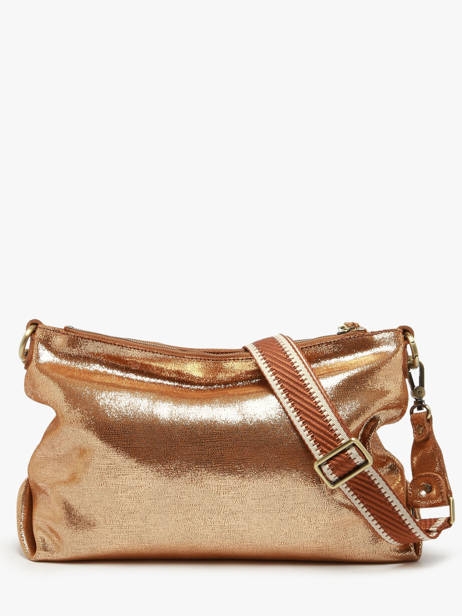 Cross Body Tas Vintage Leder Mila louise Bruin vintage 3822RX ander zicht 4
