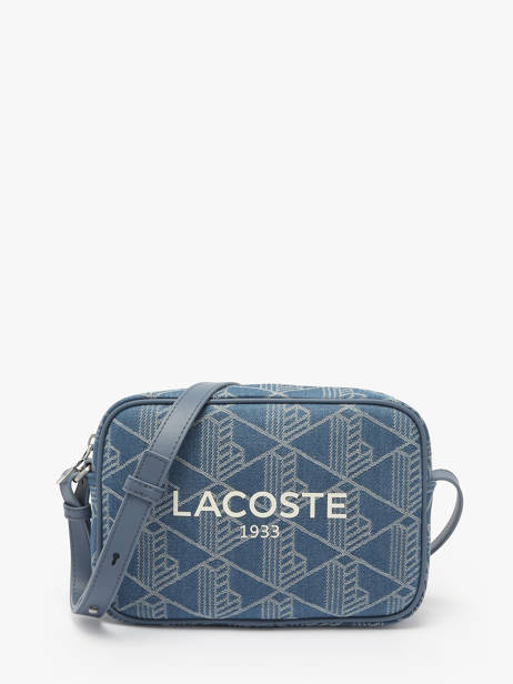 Cross Body Tas Heritage Jacquard Katoen Lacoste Blauw heritage jacquard NF5007HK