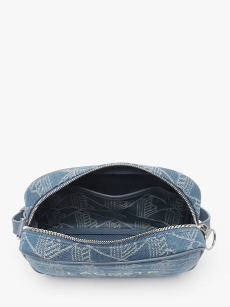 Cross Body Tas Heritage Jacquard Katoen Lacoste Blauw heritage jacquard NF5007HK ander zicht 3