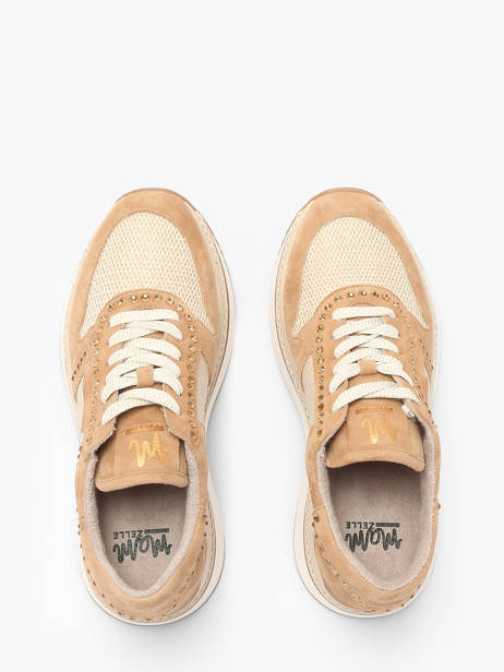 Sneakers Ebreli Uit Leder Mam'zelle Beige women CSGAR25 ander zicht 3