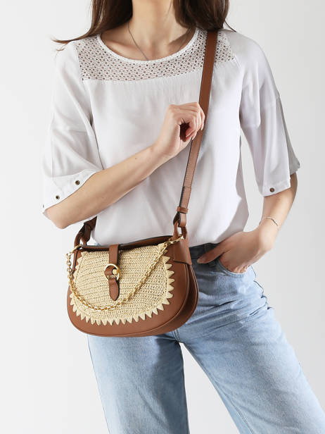 Cross Body Tas Pia Le tanneur Beige pia TPIA1201 ander zicht 1