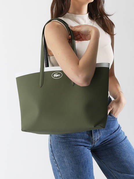 Handtas Anna Season Lacoste Groen anna season NF4934AS ander zicht 1