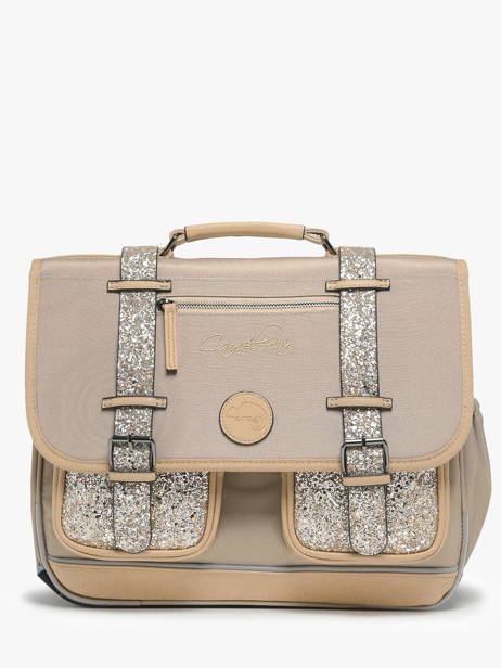 Boekentas 2 Compartimenten Cameleon Beige vintage fantasy PBVGCA38