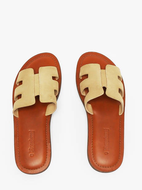 Slippers Uit Leder Les tropeziennes Beige men EMIASUED ander zicht 3