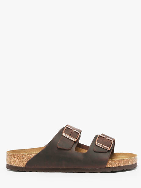 Slippers Uit Leder Birkenstock Bruin men 52531