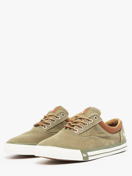 Sneakers Mustang Groen men 4072315 ander zicht 2