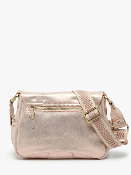 Cross Body Tas Vintage Leder Mila louise Roze vintage 30172X ander zicht 4