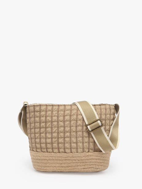 Cross Body Tas Gaufrette Le voyage en panier Beige gaufrette PM881 ander zicht 3