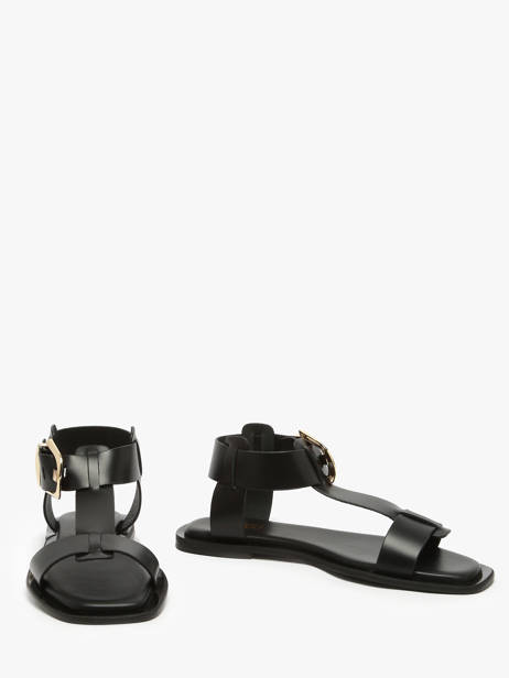Sandalen Daphne Uit Leder Nuyou Zwart women 11013 ander zicht 2