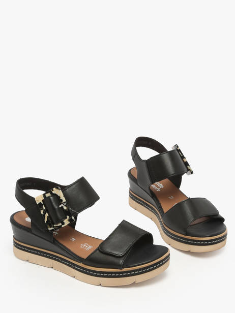 Sandalen Met Platformzool Uit Leder Remonte Zwart women - D2L53-00 ander zicht 1