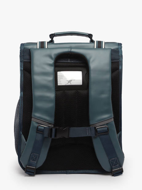 Rugzak Vintage North 2 Compartimenten Cameleon Blauw vintage north 28349-22 ander zicht 4