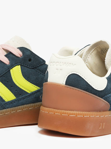 Sneakers Uit Leder Coolway Blauw men 86036020 ander zicht 3
