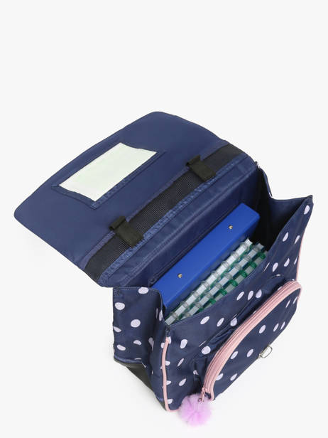 Boekentas 1 Compartiment Tann's Blauw les fantaisies f 35325 ander zicht 3