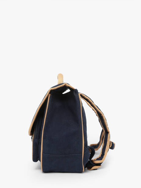 Boekentas Tann's Blauw tann's x tartine et choco 334112 ander zicht 2