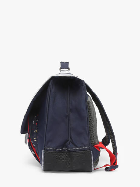 Boekentas 2 Compartimenten Tann's Blauw les fantaisies f 38321 ander zicht 2