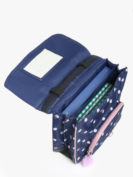 Boekentas 2 Compartimenten Tann's Blauw les fantaisies f 38325 ander zicht 3