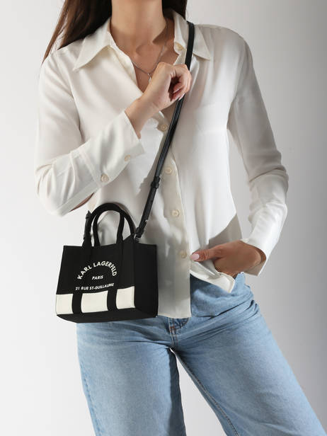 Cross Body Tas Rsg Katoen Karl lagerfeld Zwart rsg A3W50027 ander zicht 1