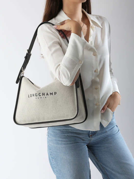 Longchamp Essential toile Schoudertas Beige