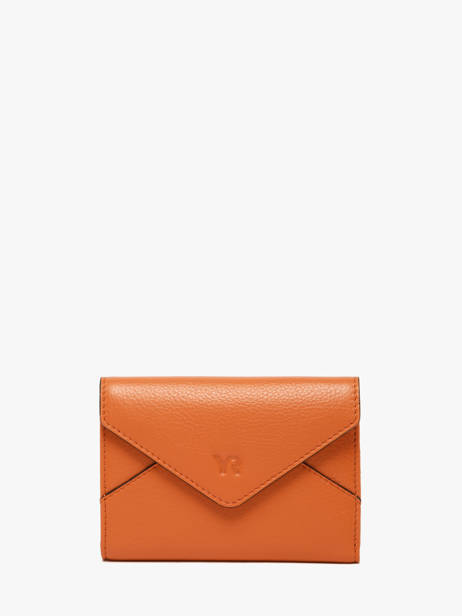 Portefeuille Leder Yves renard Oranje enveloppe 29223