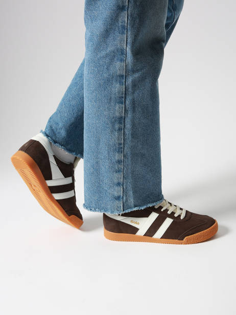 Sneakers Elan Uit Leder Gola Bruin women CLB538 ander zicht 1