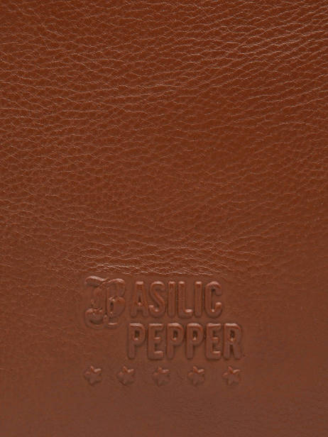 Schoudertas Cow Leder Basilic pepper Bruin cow BCOW80 ander zicht 4