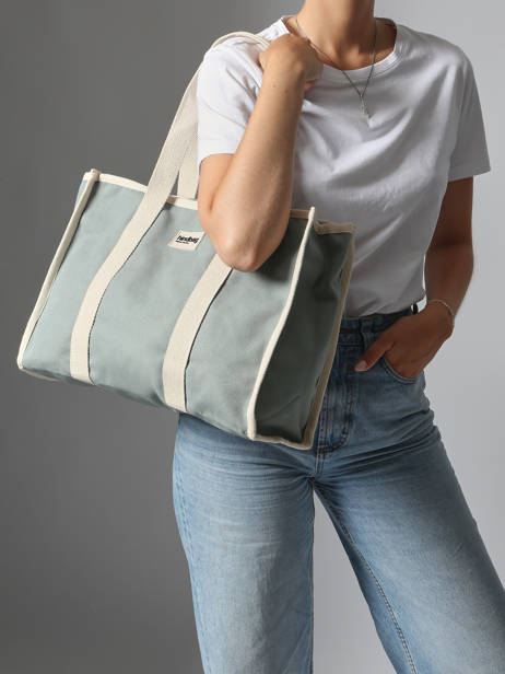 Schoudertas Oscar Katoen Hindbag Groen best seller OSCAR ander zicht 1