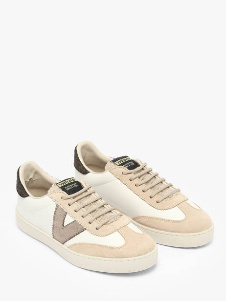 Sneakers Berlin Uit Leder Victoria Beige accessoires 1126222 ander zicht 1