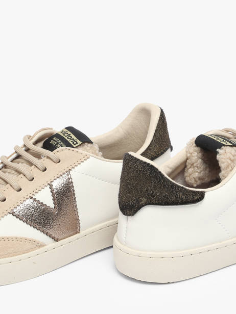 Sneakers Berlin Uit Leder Victoria Beige accessoires 1126222 ander zicht 2