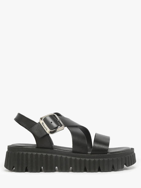 Sandalen Uit Leder Tamaris Zwart accessoires 44