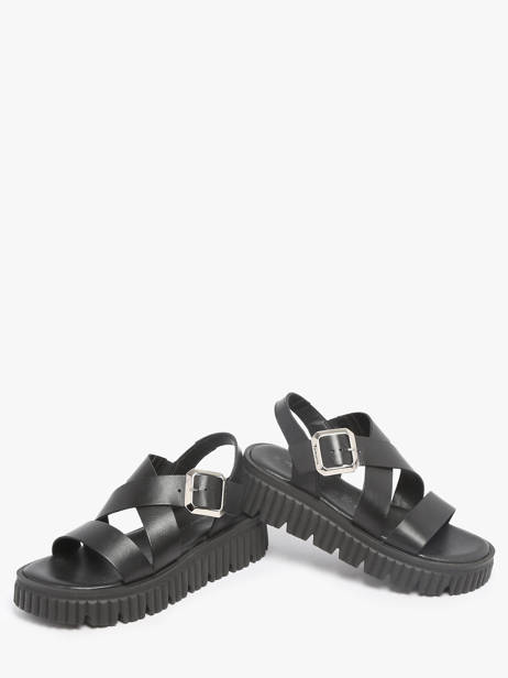 Sandalen Uit Leder Tamaris Zwart accessoires 44 ander zicht 2