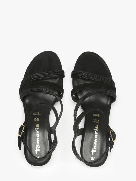 Sandalen Met Sleehak Uit Leder Tamaris Zwart accessoires 44 ander zicht 3