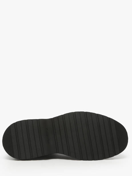 Sneakers Uit Leder Calvin klein jeans Zwart men YM01372 ander zicht 5