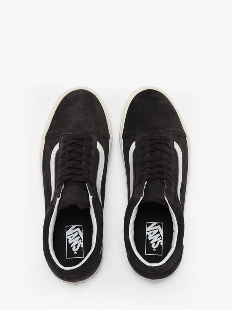 Sneakers Old Skool Uit Leder Vans Zwart men D7ZY7U1 ander zicht 3